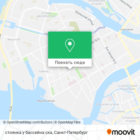 Карта стоянка у бассейна ска