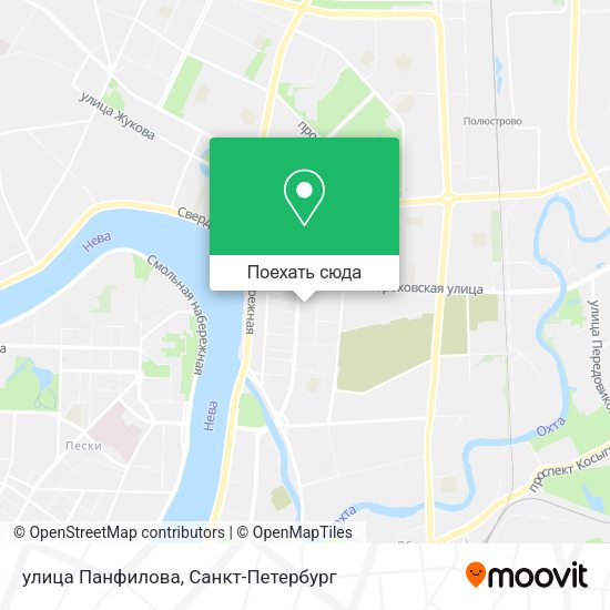 Карта улица Панфилова