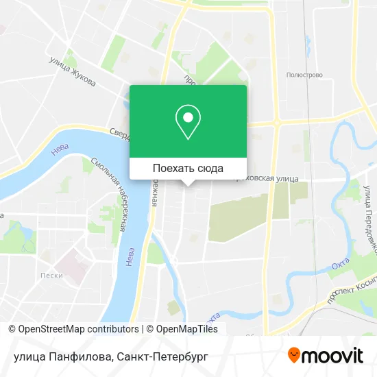 Карта улица Панфилова