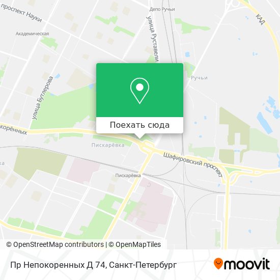 Карта спб проспект непокоренных