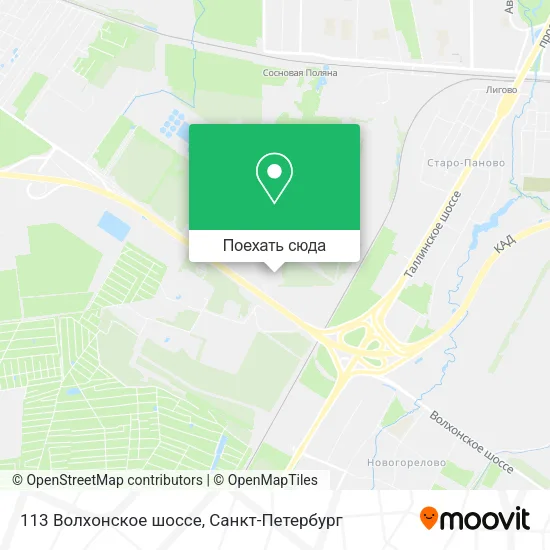 Карта 113 Волхонское шоссе