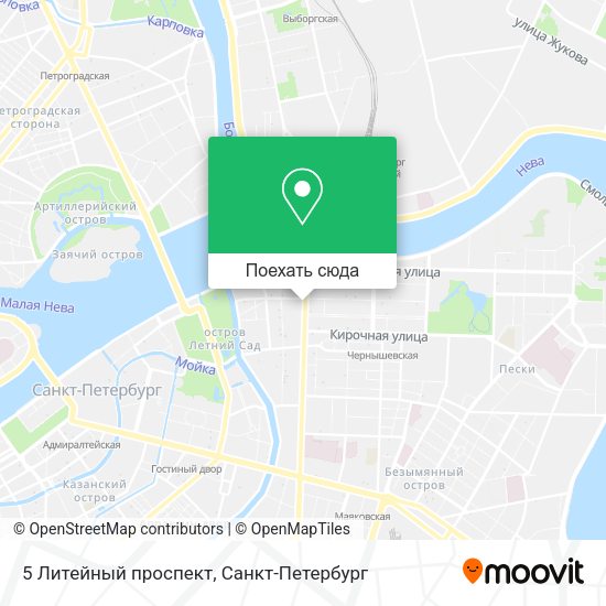 Карта 5 Литейный проспект