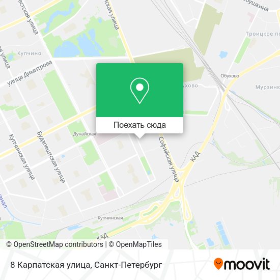 Карта 8 Карпатская улица