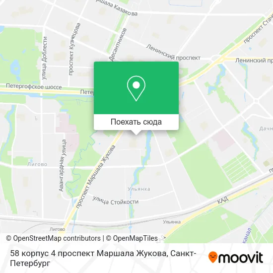 Карта 58 корпус 4 проспект Маршала Жукова
