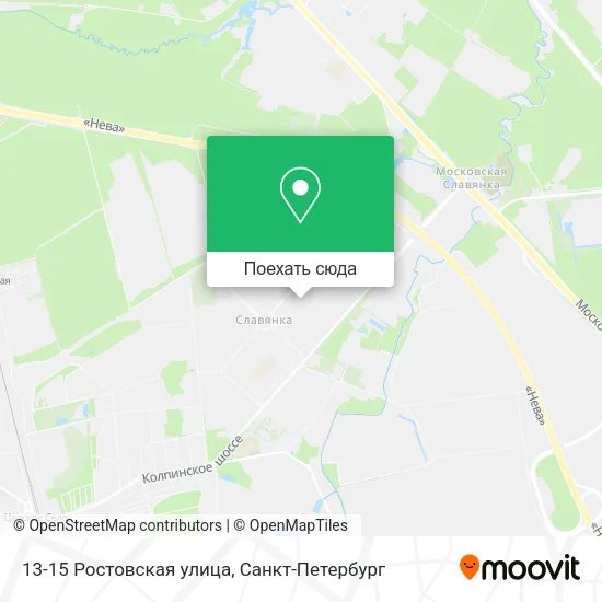 Карта 13-15 Ростовская улица