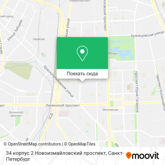 Карта 34 корпус 2 Новоизмайловский проспект