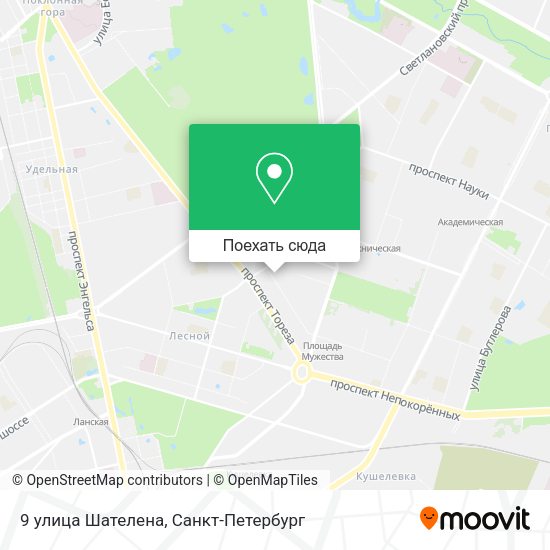 Карта 9 улица Шателена