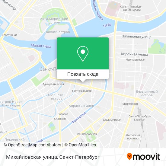 Карта Михайловская улица