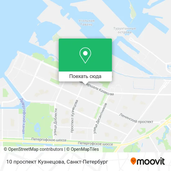Карта 10 проспект Кузнецова