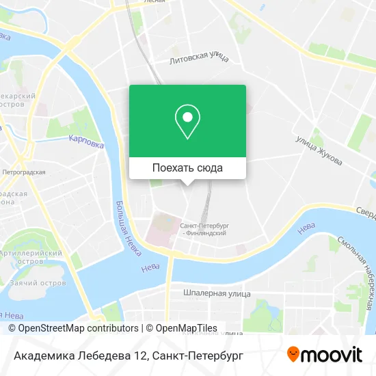 Карта Академика Лебедева 12