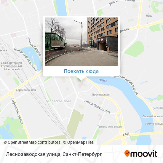 Карта Леснозаводская улица
