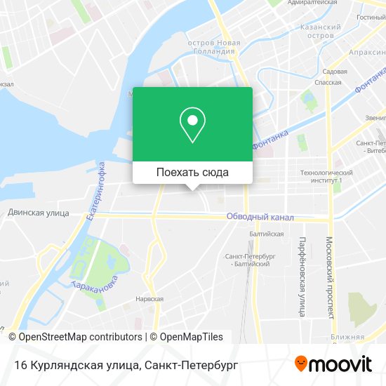 Карта 16 Курляндская улица