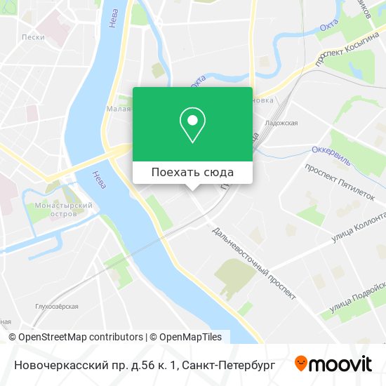 Карта Новочеркасский пр. д.56 к. 1