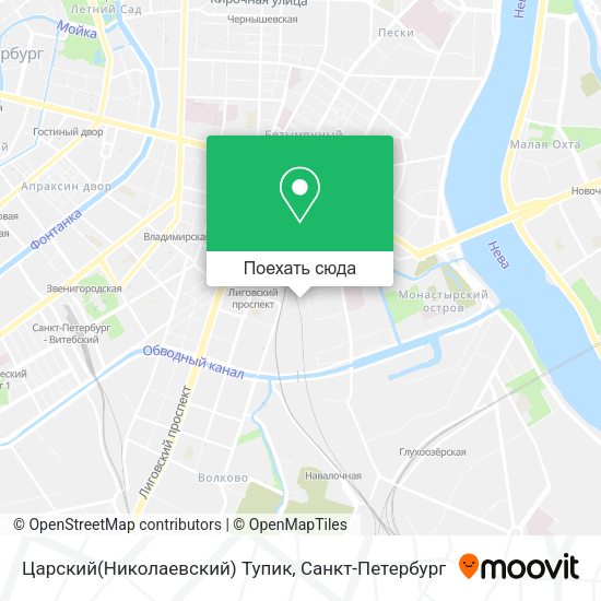 Карта Царский(Николаевский) Тупик