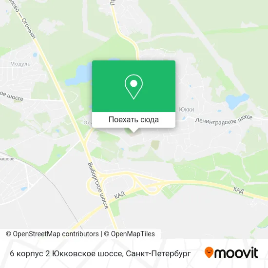 Карта 6 корпус 2 Юкковское шоссе