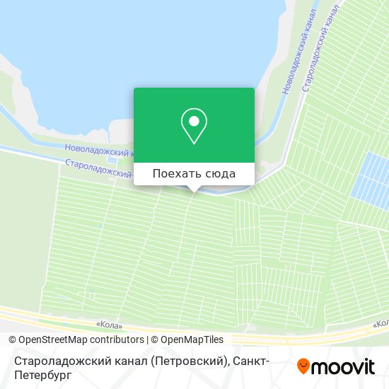 Карта Староладожский канал (Петровский)