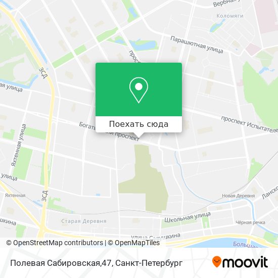 Карта Полевая Сабировская,47