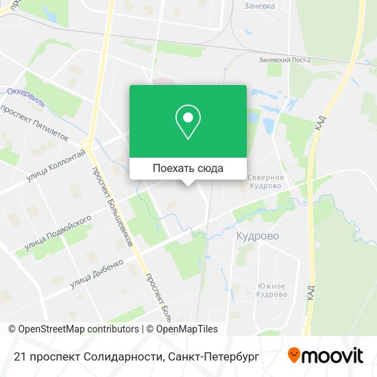 Карта 21 проспект Солидарности
