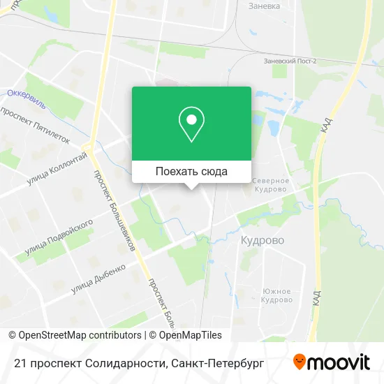 Карта 21 проспект Солидарности