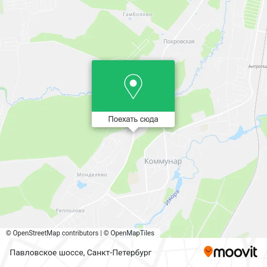 Карта Павловское шоссе