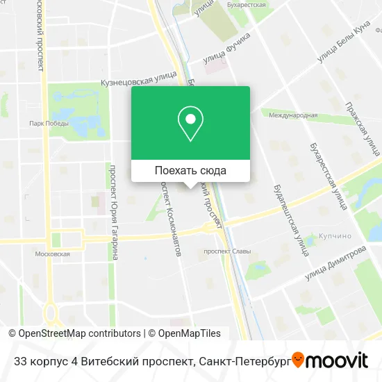 Карта 33 корпус 4 Витебский проспект