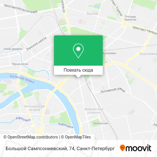 Карта Большой Сампсониевский, 74
