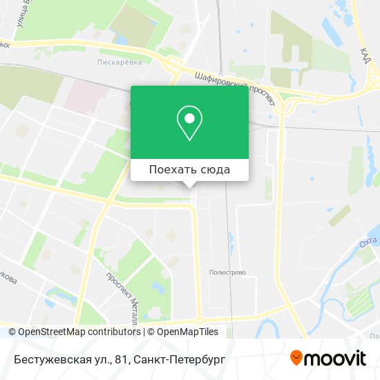 Карта Бестужевская ул., 81