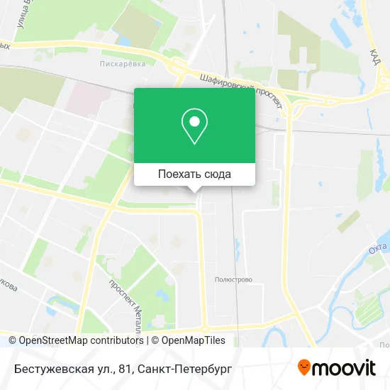 Карта Бестужевская ул., 81