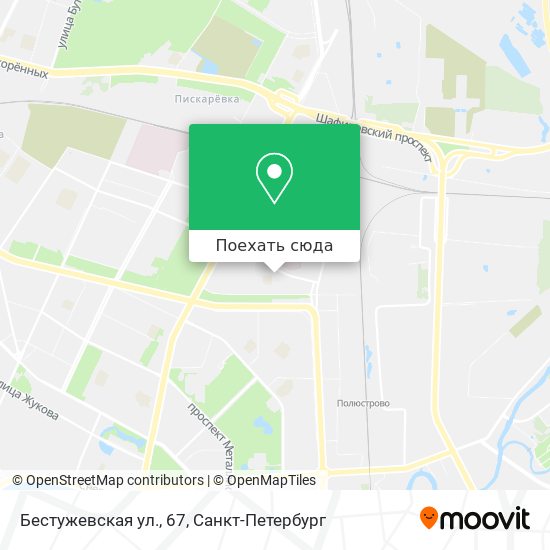 Карта Бестужевская ул., 67