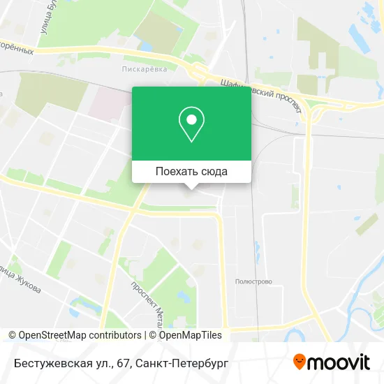 Карта Бестужевская ул., 67