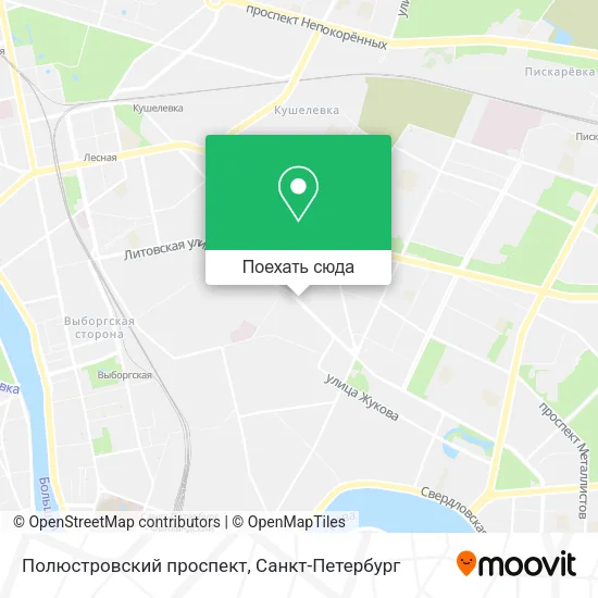Карта Полюстровский проспект