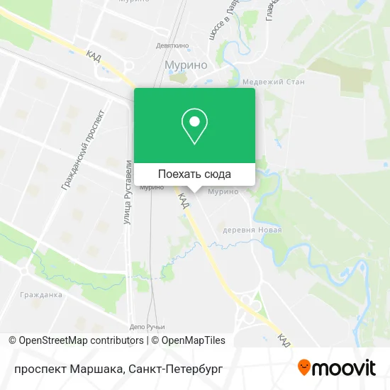 Карта проспект Маршака