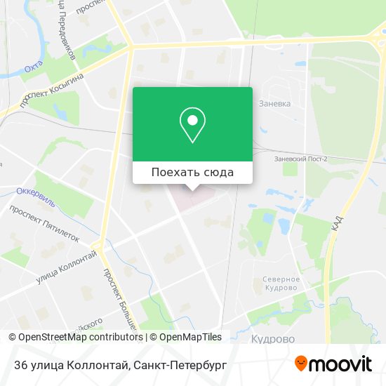 Карта 36 улица Коллонтай