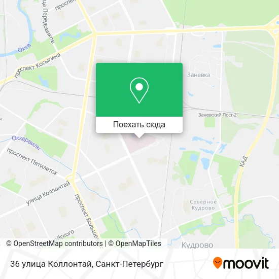 Карта 36 улица Коллонтай