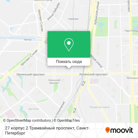 Карта 27 корпус 2 Трамвайный проспект