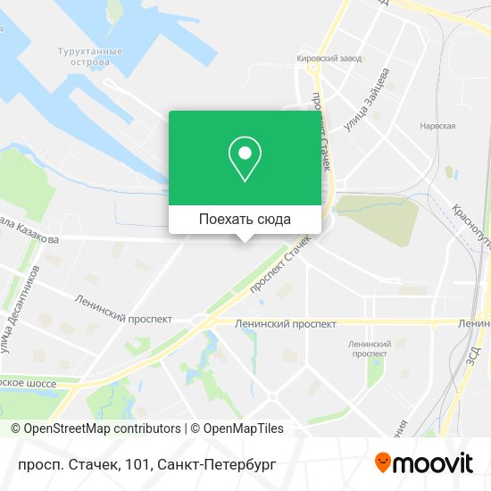 Карта просп. Стачек, 101