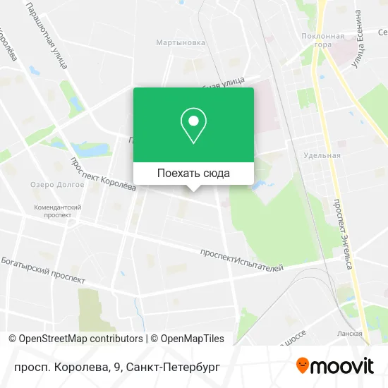 Карта просп. Королева, 9
