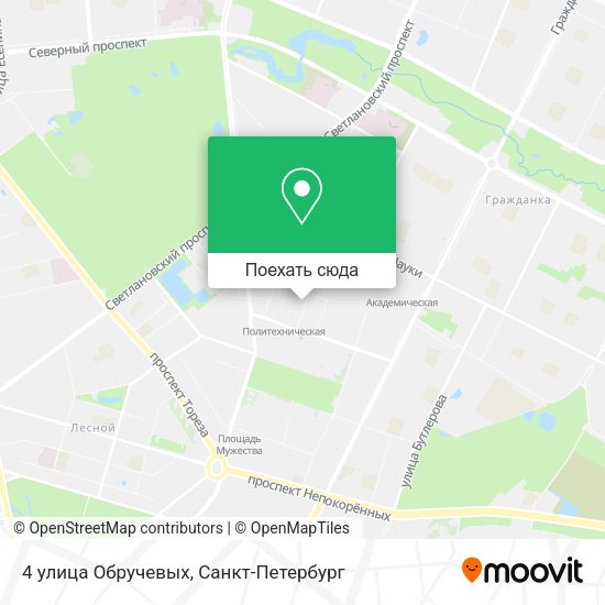Карта 4 улица Обручевых