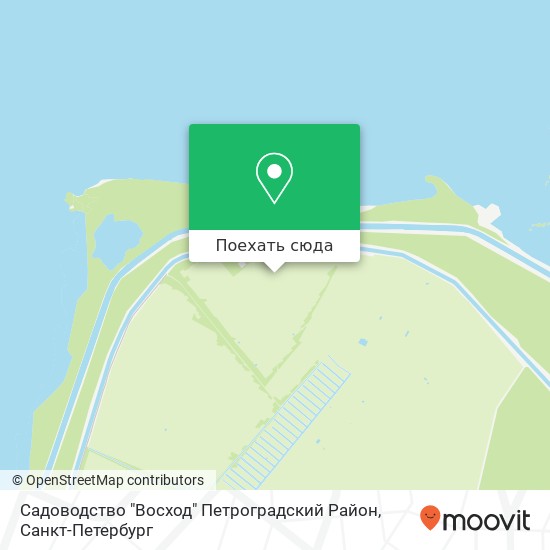 Карта Садоводство "Восход" Петроградский Район