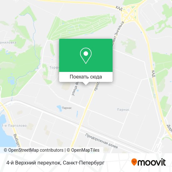 Карта 4-й Верхний переулок
