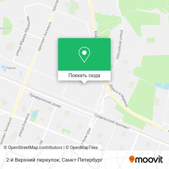 Карта 2-й Верхний переулок