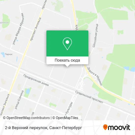 Карта 2-й Верхний переулок