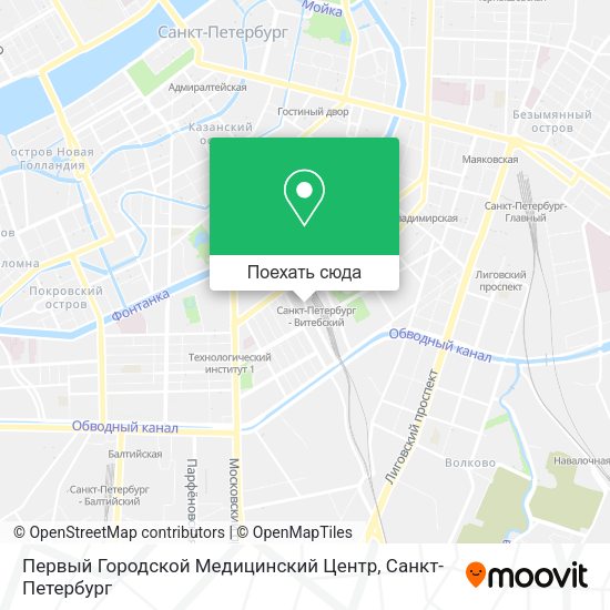 Карта Первый Городской Медицинский Центр