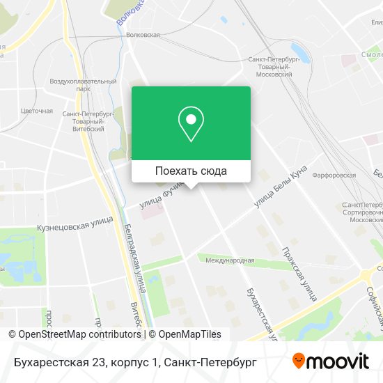 Карта Бухарестская 23, корпус 1