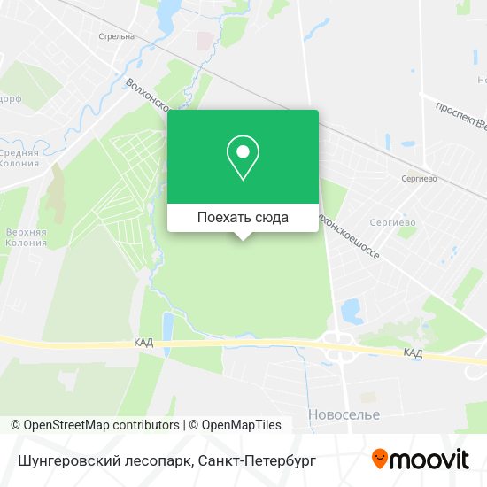 Карта Шунгеровский лесопарк
