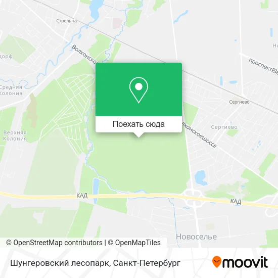 Карта Шунгеровский лесопарк