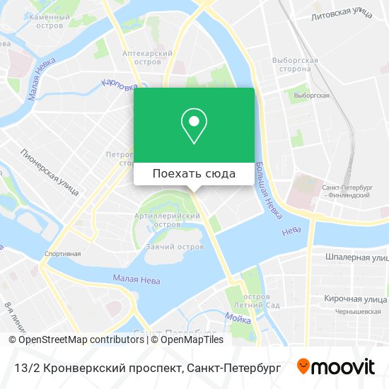 Карта 13/2 Кронверкский проспект