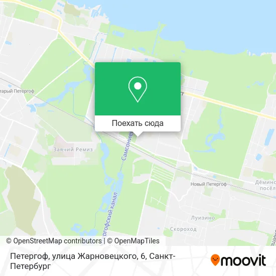 Карта Петергоф, улица Жарновецкого, 6