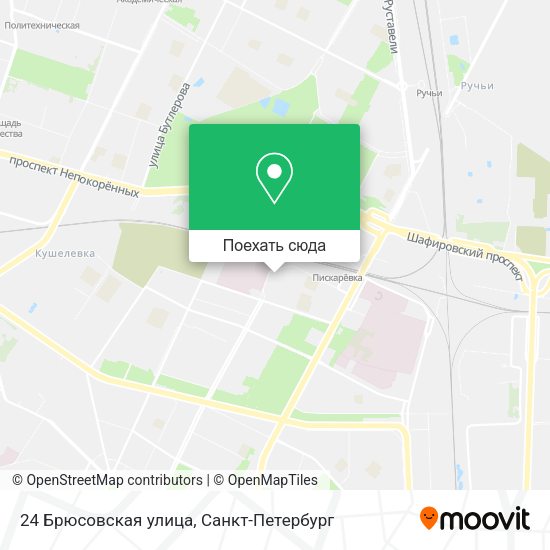 Карта 24 Брюсовская улица