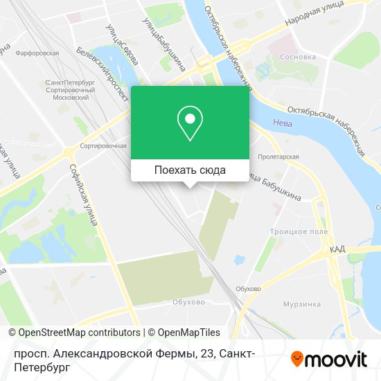 Карта просп. Александровской Фермы, 23